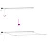 vidaXL Einziehbare Markise Mehrfarbig 400 x 300 cm Stoff und Stahl