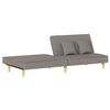 vidaXL Schlafsofa Taupe Stoff