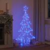 vidaXL Weihnachtsbaum mit 160 LEDs Blau 150 cm Acryl