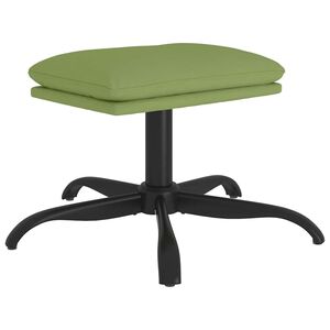 vidaXL Fu&szlig;hocker Hellgr&uuml;n 60x60x36 cm Samt