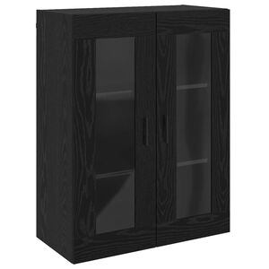 vidaXL Wandschrank Schwarz 69,5 x 34 x 90 cm Holzwerkstoff