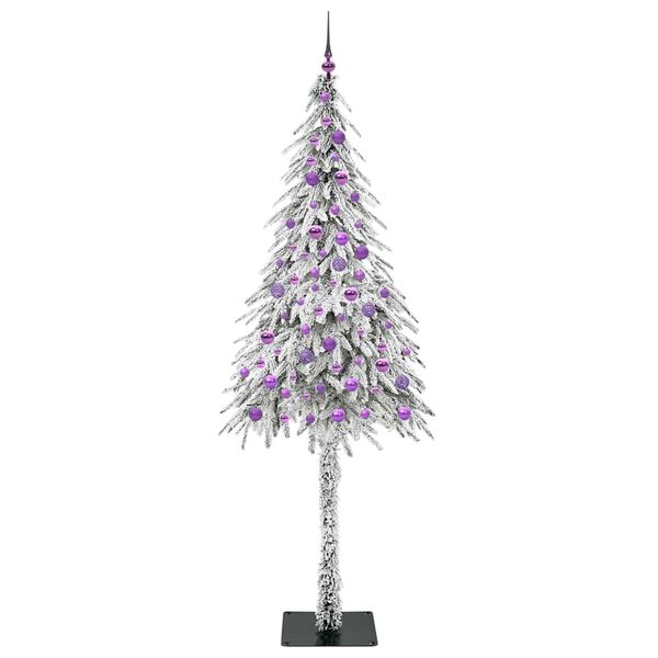 vidaXL Weihnachtsbaum mit 300 LEDs Wei&szlig; 210 cm PE und Stahl
