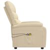 vidaXL Massagesessel Elektrisch Creme Stoff