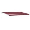 vidaXL Markise Automatisch mit LED Weinrot 450x300 cm