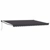 vidaXL Ausziehbare Markise Anthrazit 4 x 2 m Polyester und Metall