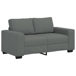 vidaXL 2-Sitzer-Sofa Dunkelgrau 160x77x82 cm Stoff