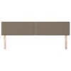 vidaXL Kopfteile 2 Stk. Taupe 100x5x78/88 cm Stoff