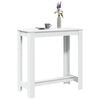 vidaXL Bartisch Wei&szlig; 102x50x103,5 cm Holzwerkstoff