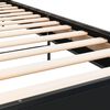 vidaXL Bettgestell Schwarz 90x200 cm Holzwerkstoff und Metall