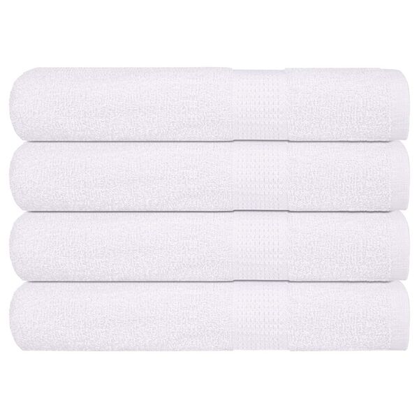 vidaXL Handt&uuml;cher FROGN 4 Stk. Wei&szlig; 100x200 cm 360 g/m&sup2;