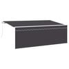 vidaXL Einziehbare Markise Anthrazit 350 x 200 cm