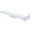 vidaXL Regalboden Glas Transparent 80x15 cm