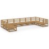 vidaXL 10-tlg. Garten-Lounge-Set Massivholz Kiefer