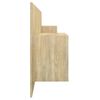 vidaXL Kopfteil mit Nachttischen Sonoma-Eiche Holzwerkstoff
