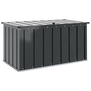 vidaXL Gartenlagerbox Schwarz 101 x 56,5 x 50 cm Stahl