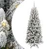 vidaXL K&uuml;nstlicher Weihnachtsbaum Wei&szlig; 210 cm