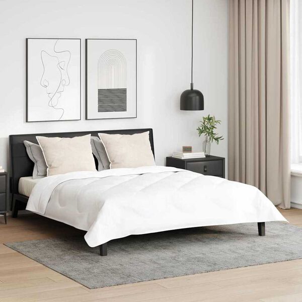 vidaXL Kopfkissen mit Kissen 2 pcs Wei&szlig; 60 x 80 cm Feder