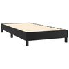 vidaXL Boxspringbett mit Matratze Schwarz 100x200 cm Kunstleder
