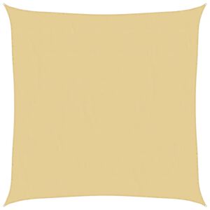 vidaXL Sonnensegel Sandfarbe 2x2 m 100% Polyester Oxford