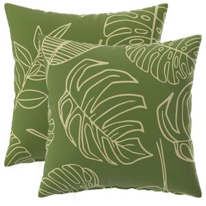 vidaXL Kissenbezug 2 pcs HEERLEN Blattdesign 30 x 30 cm Polyester