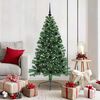 vidaXL K&uuml;nstlicher vorbeleuchteter Weihnachtsbaum Gr&uuml;n 150 cm PVC