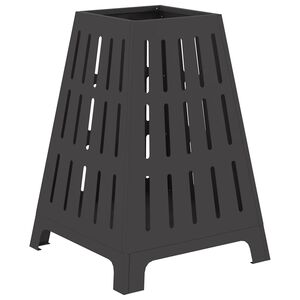 vidaXL Feuerschale Schwarz 50 x 50 x 70 cm Wetterfeststahl