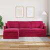 vidaXL Sofa Weinrot Gesamtabmessungen: 228 x 134 x 80 cm (B x T x H)