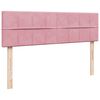 vidaXL Ottoman-Bett mit Matratzen Rosa 160x200 cm Samt