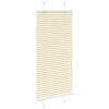 vidaXL Plissee Creme 55x100 cm Stoffbreite 54,4 cm Polyester