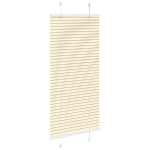 vidaXL Plissee Creme 55x100 cm Stoffbreite 54,4 cm Polyester