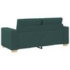 vidaXL Loveseat-Sofa Dunkelgr&uuml;n 140 cm Stoff