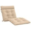 vidaXL Sonnenliege Kissen VIANEN 100 % Polyester Creme 200 x 80 x 8 cm