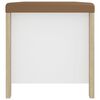 vidaXL Sitzbank mit Stauraum und Kissen Weiß Sonoma-Eiche 105x40x45cm