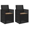 vidaXL Garten Esszimmerst&uuml;hle 2 pcs Anthrazit und Taupe PP