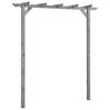 vidaXL Garten-Pergola Grau 200x40x205 cm Impr&auml;gniertes Kiefernholz