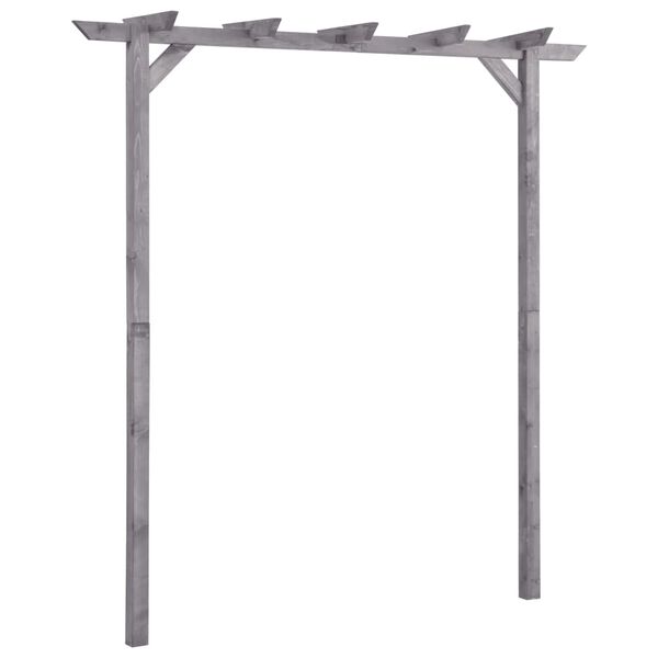 vidaXL Garten-Pergola Grau 200x40x205 cm Impr&auml;gniertes Kiefernholz