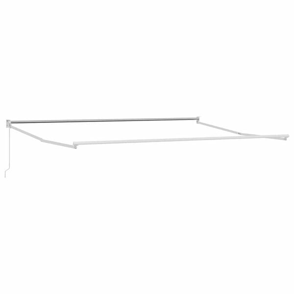 vidaXL Markise Wei&szlig; 4,5 &times; 3 m Metall