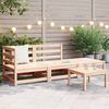 vidaXL 3-tlg. Garten-Lounge-Set Massivholz Kiefer
