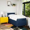 vidaXL Boxspringbett mit Matratze Blau 90x190 cm Stoff