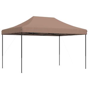 vidaXL Partyzelt 292 x 440 x 315 cm Braun Oxford-Stoff