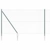 vidaXL Zaunpfosten Grün 25 x 1,5 m (13 mm Maschenweite) Stahl