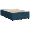 vidaXL Boxspringbett mit Matratze Blau 120x200 cm Samt
