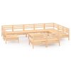 vidaXL 11-tlg. Garten-Lounge-Set Massivholz Kiefer