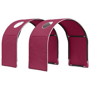 vidaXL Bett-Tunnel f&uuml;r Kinder-Hochbetten 2 stk. Rot Polyester