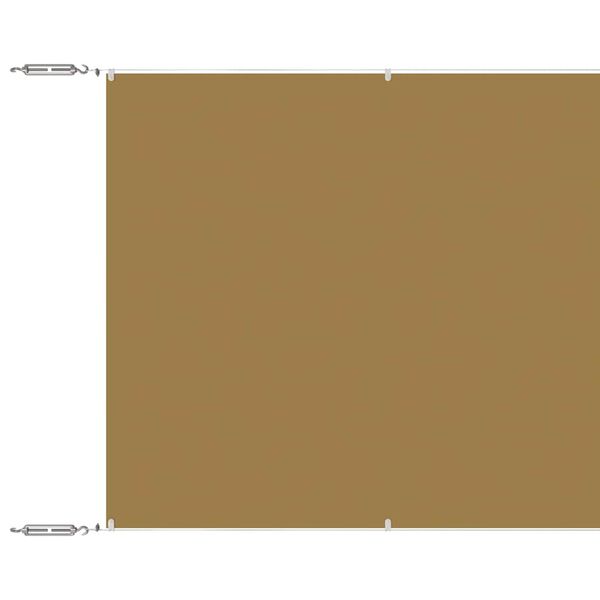vidaXL Senkrechtmarkise Beige 60x1000 cm Oxford-Gewebe