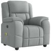 vidaXL Massagesessel Hellgrau Stoff