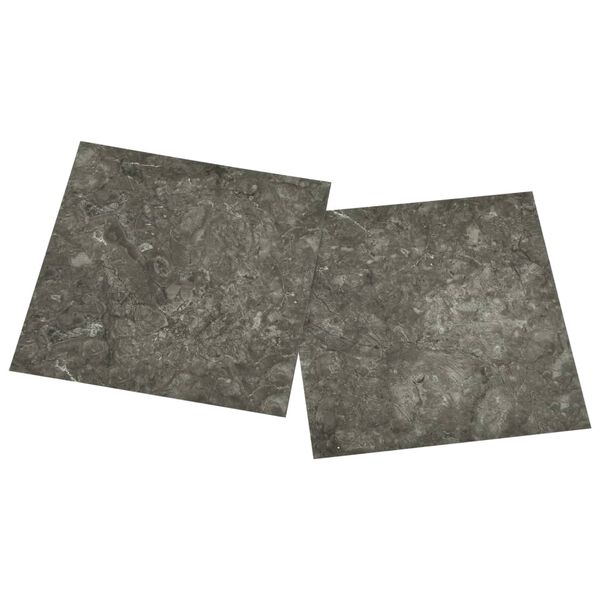 vidaXL PVC-Fliesen Selbstklebend 55 Stk. 5,11 m² Grau