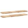 vidaXL Schweberegale 2 Stk. 160x30x4 cm Massivholz Akazie Unbehandelt