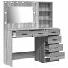 vidaXL Schminktisch Hellgrau 78,5 x 41 x 135 cm Holzwerkstoff