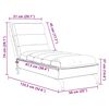 vidaXL Massage-Chaiselongue mit Kissen Creme Stoff